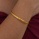 Gold Hammered Bangle