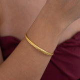 Gold Hammered Bangle