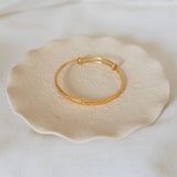 Gold Hammered Bangle