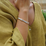 Silver Bold Angular Shape Cuff