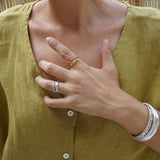 Silver Soft Open Twisted Ring