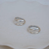 Silver Soft Open Twisted Ring
