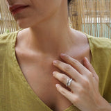 Silver Soft Open Twisted Ring