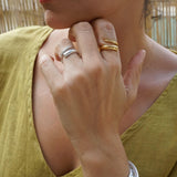 Silver Soft Open Twisted Ring