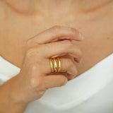 Gold Lines Ring