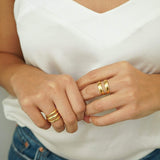 Gold Lines Ring