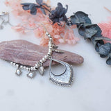 Silver Chandelier Rhombus Necklace