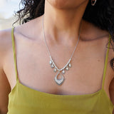 Silver Chandelier Rhombus Necklace