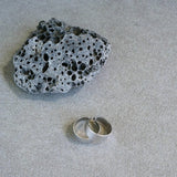 Simple Silver Thick Band Open Ring