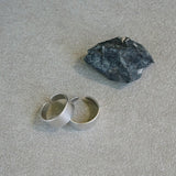 Simple Silver Thick Band Open Ring