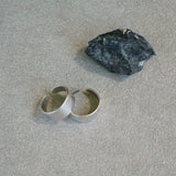 Simple Silver Thick Band Open Ring