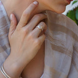 Silver Disc/Boomerang/Oval Signet Ring