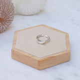 Silver Disc/Boomerang/Oval Signet Ring