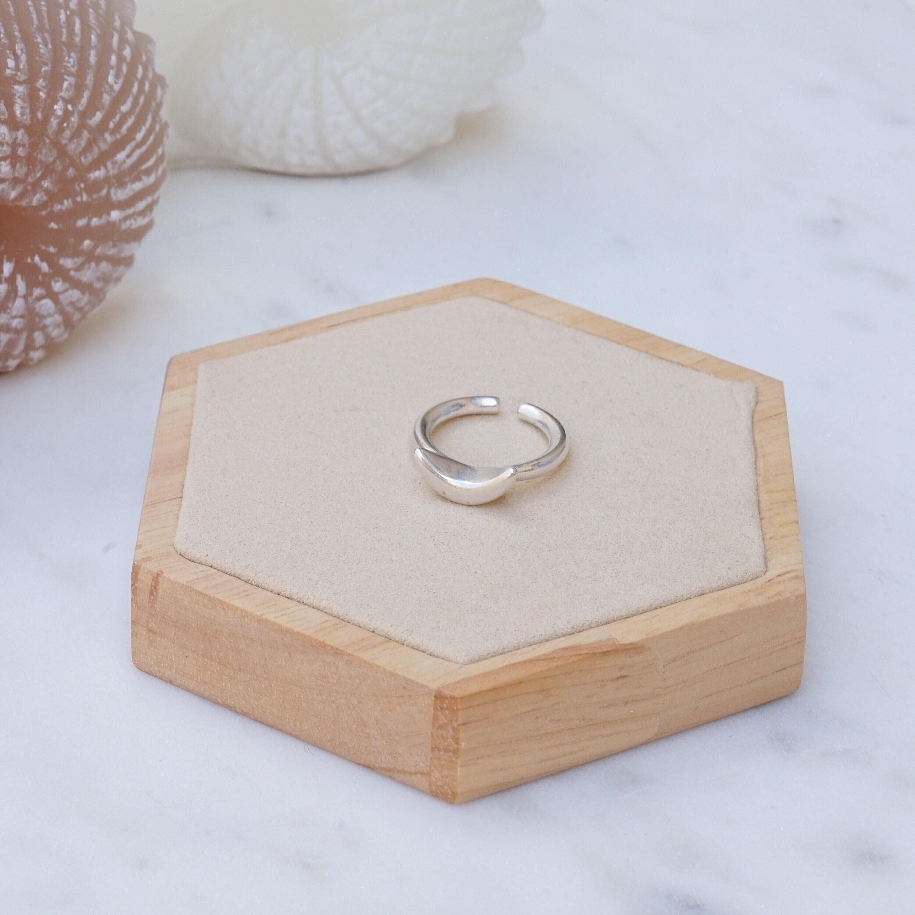 Silver Disc/Boomerang/Oval Signet Ring