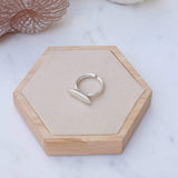 Silver Disc/Boomerang/Oval Signet Ring