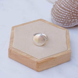 Silver Disc/Boomerang/Oval Signet Ring