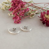 Single Silver Short Lobe Hugging Earring