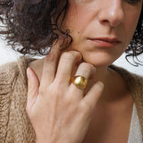 Gold Bold Floral / Sade Dome Ring