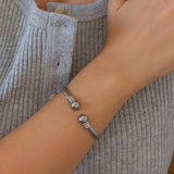 Silver Classic Cable Cuff