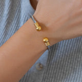 Silver Classic Cable Cuff