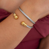 Silver Classic Cable Cuff