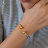 Silver Classic Cable Cuff