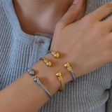 Silver Classic Cable Cuff