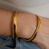 Gold Bold Cuff with Hole