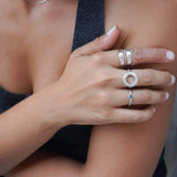 Silver Hollow Round Ring