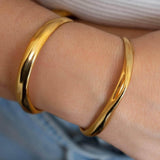 Gold Bold Cuff with Hole