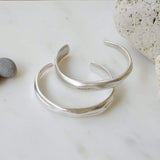 Silver Hammered Cuff