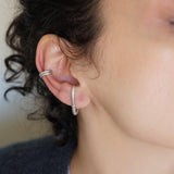 Μονό Ασημί Ear Cuff