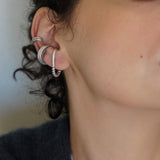 Μονό Ασημί Ear Cuff
