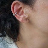 Μονό Ασημί Ear Cuff