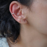 Μονό Ασημί Ear Cuff