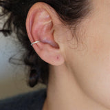 Μονό Ασημί Ear Cuff