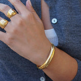 Gold Bold Cuff Bracelet