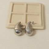 Forged Silver bold earrings