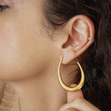 Gold Bold Hoop Earrings