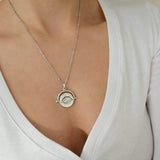 Silver Vintage-Style Evil Eye Protection Necklace