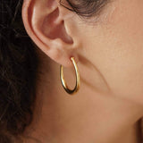 Gold Bold Hoop Earrings