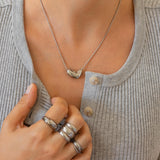 Silver Bold Heart Necklace
