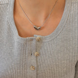 Silver Bold Heart Necklace