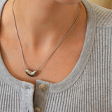 Silver Bold Heart Necklace