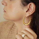 Gold Bold Hoop Earrings