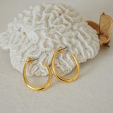 Gold Bold Hoop Earrings