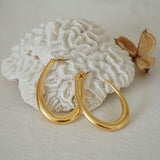 Gold Bold Hoop Earrings