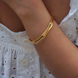 Gold Bold Angular-Shaped Cuff