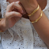 Gold Bold Angular-Shaped Cuff