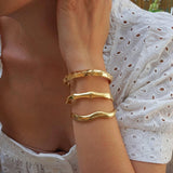 Gold Bold Angular-Shaped Cuff